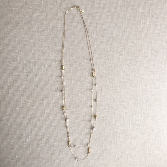 LOFT Jewelry - LOFT gold and white long necklace